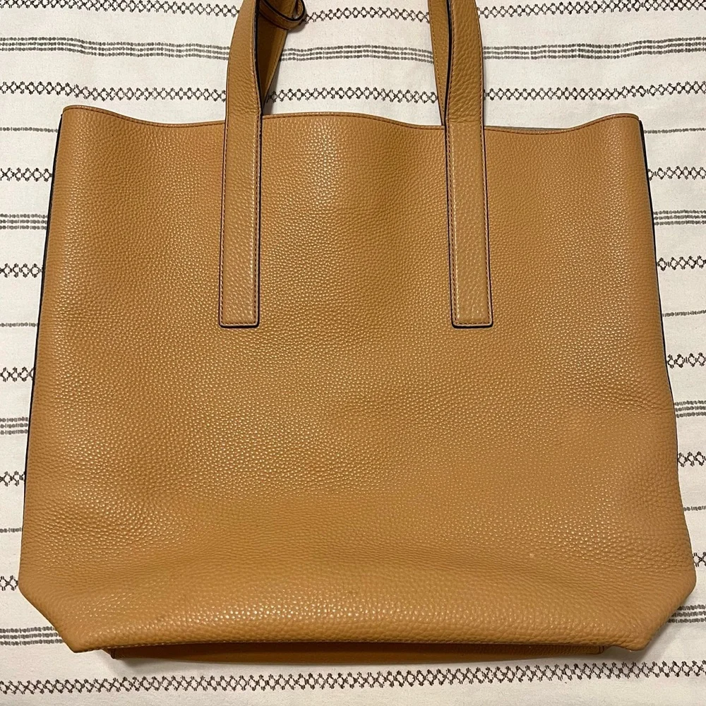 Authentic Michael Kors Men’s Mason Pebbled Leather Reversible Suede Tote Bag